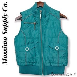NWOT Mossimo Supply Co. Puffer Vest Medium Tiffany Blue, Turquiose